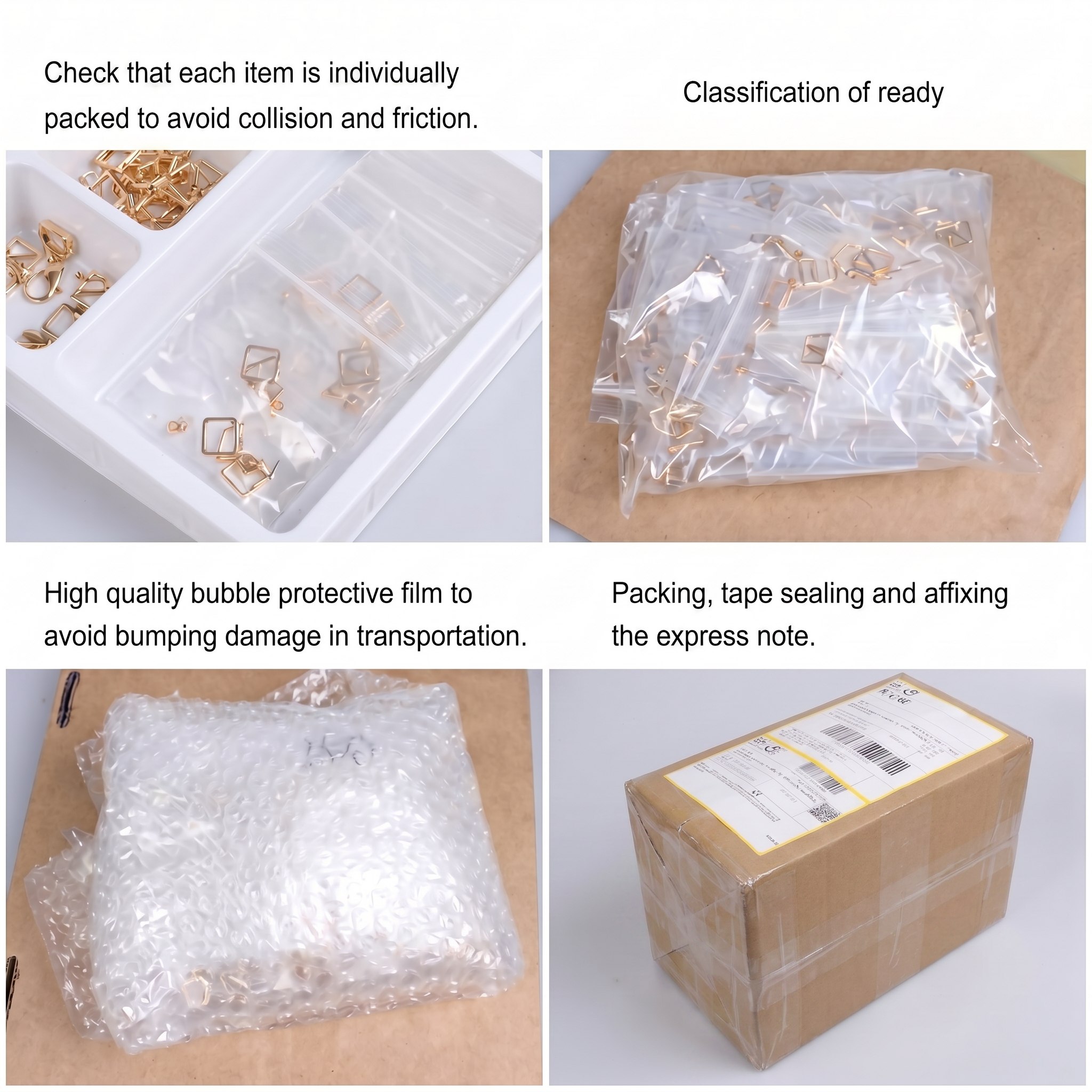 Protective jewelry packing process