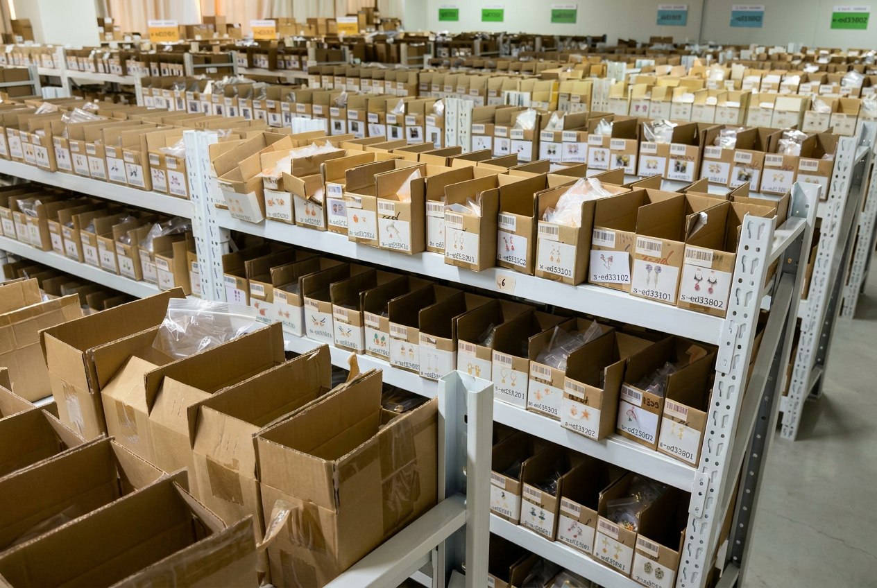 Jewelry SKU storage and order organization